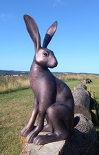 Sitting Hare Garden Sculpture