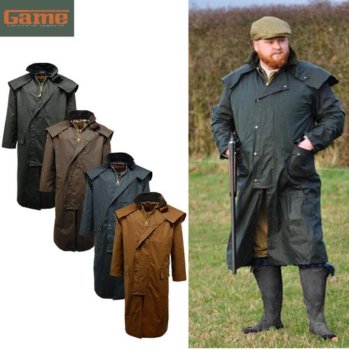 Mens game stockman long cape - long,
