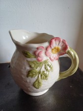 Shorter and Sons handpainted Wild Rose milk jug. Fabulous condition.