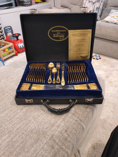 Solingen gold plated cutlery - solingen,