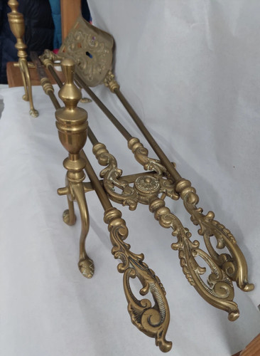 Antique victorian brass - brass, fire