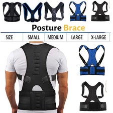 Magnetic Shoulder Brace Posture Corrector Belt Neoprene Back Pain Lumbar Support
