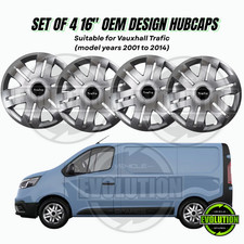16" Wheel Trims Hub Caps OEM Design Covers Rims Fits Renault Trafic 2001–2014