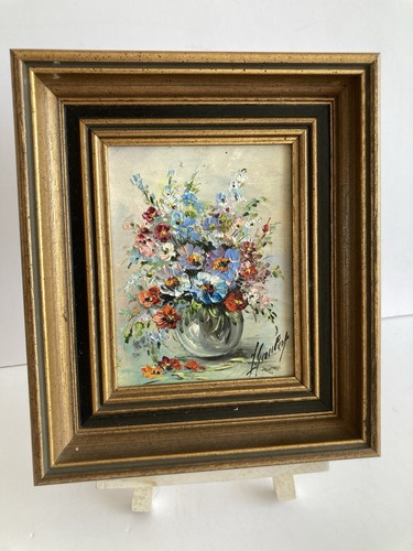 Antique vintage painting oil - painting,