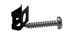 Vespa T5 Mk1 Lower Headlight Adjuster Screw with Clip