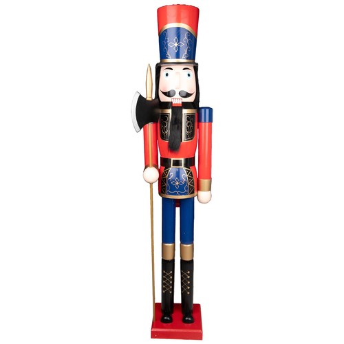 Giant wooden nutcracker - giant, life