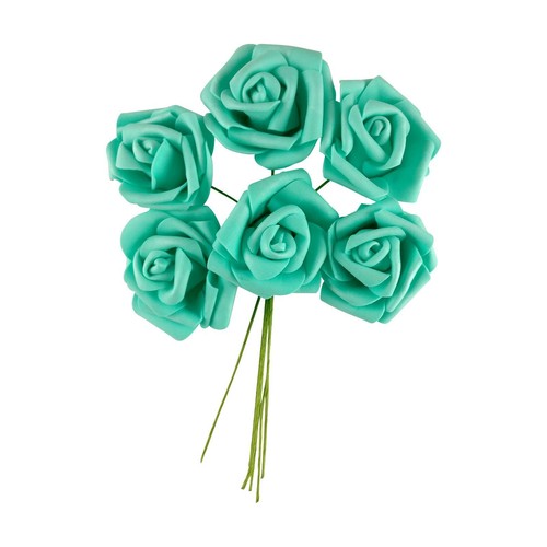 Colourfast foam roses - foam,