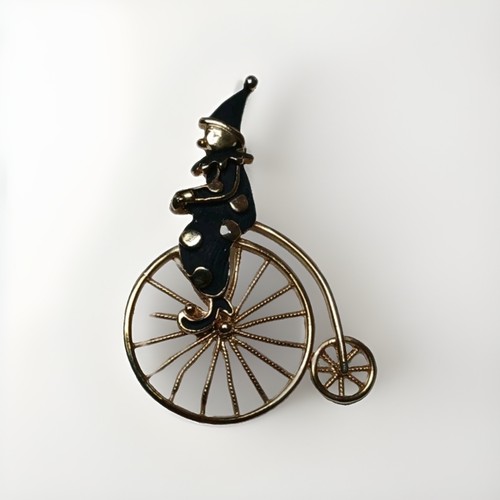 Vintage penny farthing clown - penny,