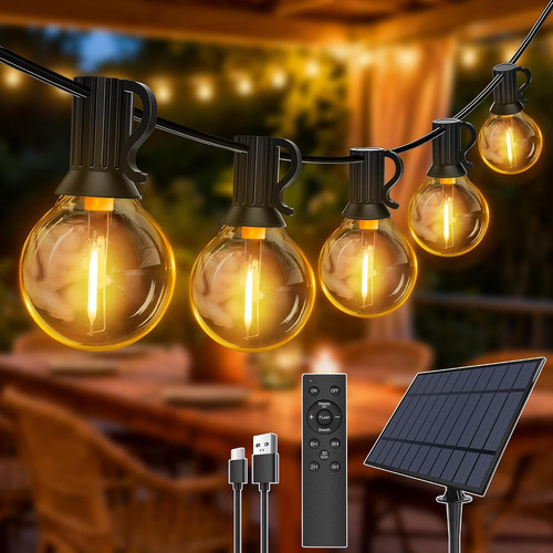 15m solar string lights - string,