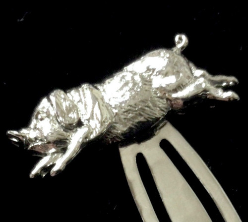 Sterling silver running flying - silver,