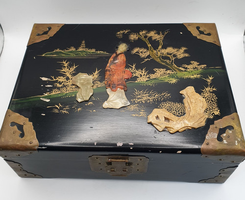 Vintage chinese black - black, lacquer