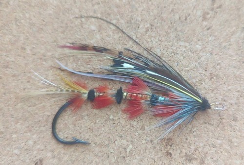 Vintage gut eyed salmon fly - gut,