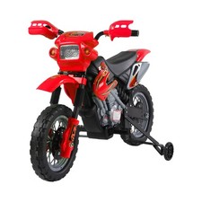 Kids Electric Motorbike Childrens Motorcycle 6V Ride On 3-6 Yrs Red 