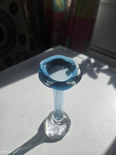 Swedish art glass vase hand - art,