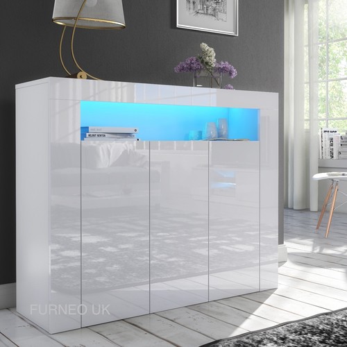 White sideboard cabinet high - white,