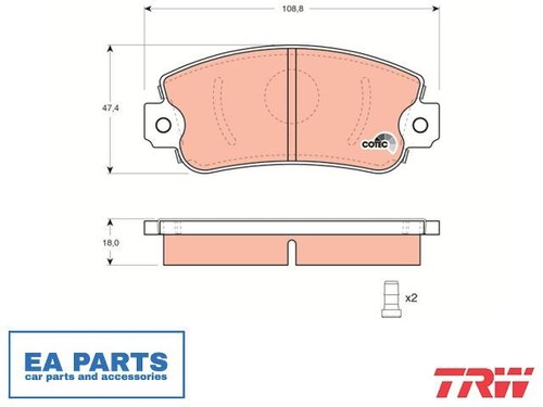 Brake pad set - pad, disc
