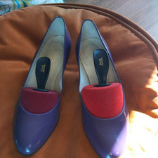 Vintage Russell & Bromley Purple Kitten Heels Size 6