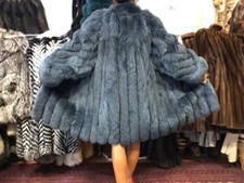 Blue Fox Fur Coat SAGA FOX