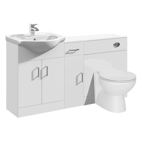 Vanity unit with combined - with, sink