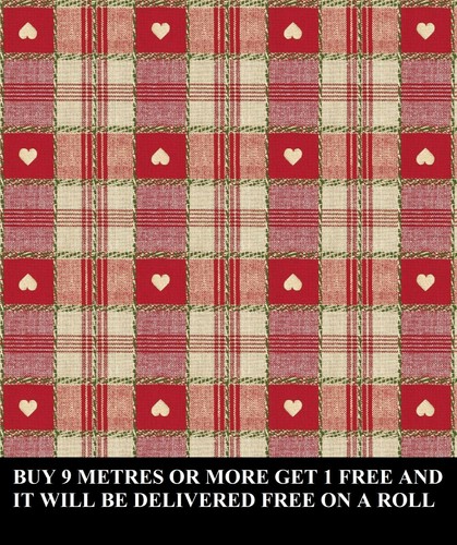 Red gingham love heart - heart, square