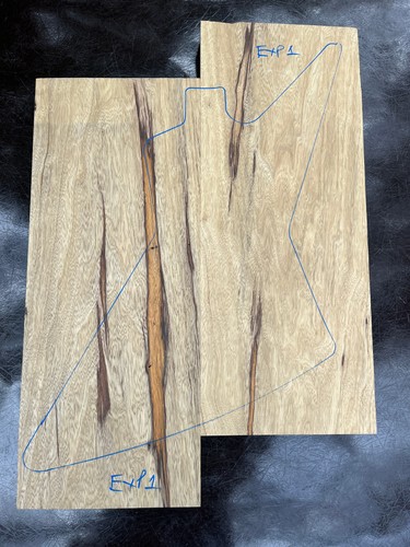 Black limba korina - black, /