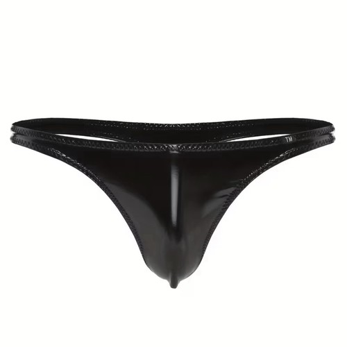 Sexy latex look thong - latex,