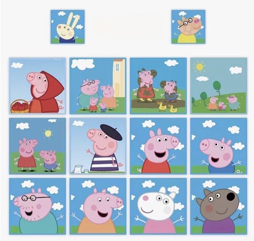 100 square peppa pig themed - 100, x