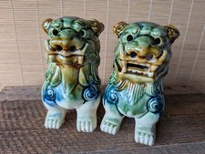 Pair of Vintage Ceramic Foo