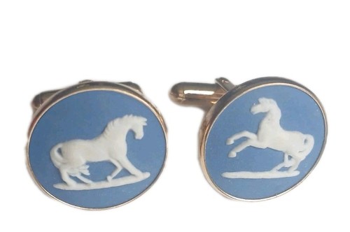 Wedgwood cufflinks blue - wedgwood,