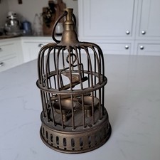 Vintage Solid Brass Birdcage