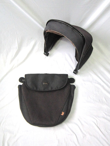 Silver cross hood footmuff - hood,