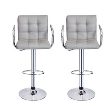 2x Bar Stools Gas Lift Swivel