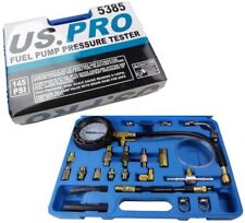 US PRO FUEL PUMP PRESSURE TESTER for Schrader Test Port Systems Petrol & Diesel
