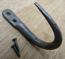 Rustic iron blacksmith hook