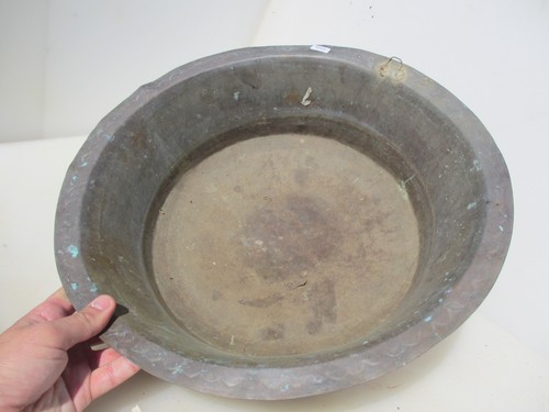 Victorian brass cooking pot - victorian,