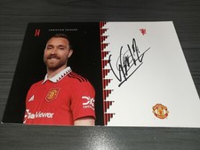 Christian Eriksen hand signed