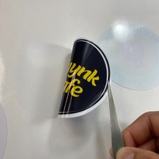 Reverse Print Window Sticker