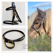 FILLY SLIP IN-HAND BITLESS BRIDLE WITH REIN, MINI SHETLAND - FULL *FREE POSTAGE*