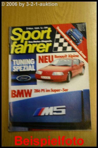 Sport driver bmw m5 - 3/85,