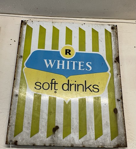 Vintage enamel sign large - sign,
