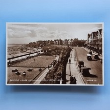 Bridlington Postcard C1932 Real Photo Boating Lake Pedalos Yorkshire
