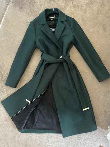 Ted baker coat wool blend - blend, long