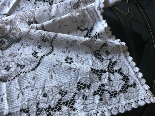 Vintage spanish madeira lace - spanish,