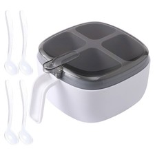  Spice Box - 4 Compartment Spice Organizer - Kitchen Multi-Purpose Storage Box