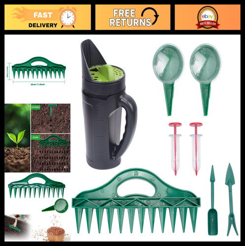 Handheld grass seed spreader - handheld, &