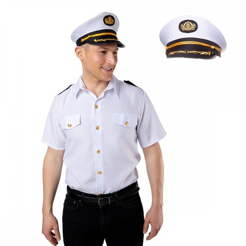 Mens captain white - captain, shirt