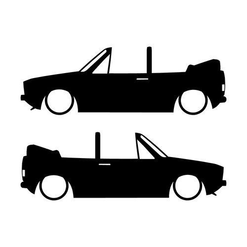 Set car decal stickers - car,