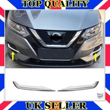 Chrome Fog Lamp Frame Trim 2 pcs S.STEEL For Nissan QASHQAI II 2017 to 2020