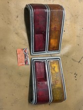 Ford Cortina Mk2 GT Lotus / Saloon Pair Rear Light Lamp Units With Bezels - TVR
