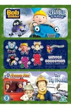 Bob The Builder Fireman Sam Triple Dvd Box Set Kids Birthday Gift Idea SEALED!